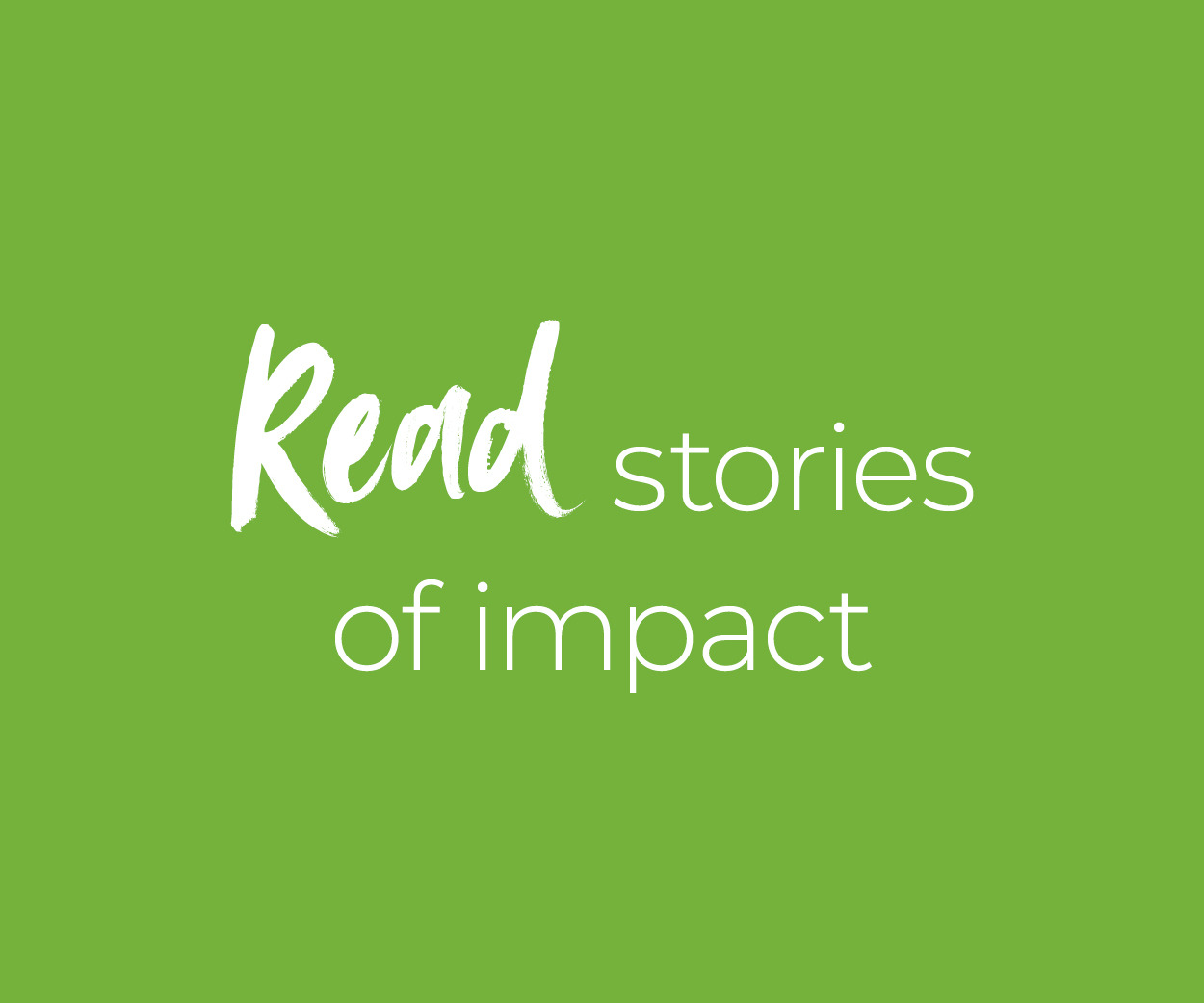 Stories of Impact